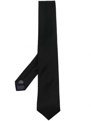 Saténová kravata Tagliatore čierna