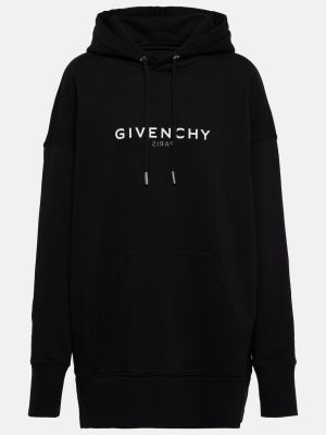 Хлопковый свитшот оверсайз Givenchy черный