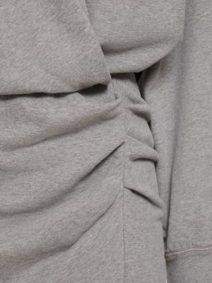Vestito di cotone in jersey Marant étoile grigio