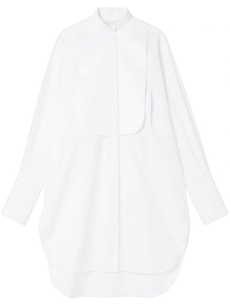 Βαμβακερή φόρεμα σε στυλ πουκάμισο Az Factory λευκό