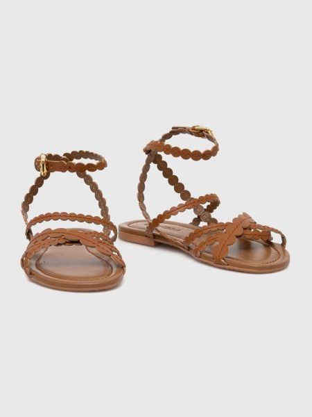 Kožne sandale See By Chloé smeđa