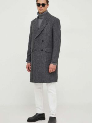 Gyapjú kabát Sisley szürke