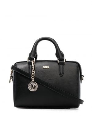 Lær mini bag Dkny svart