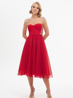 Sukienka tiulowa Carmen czerwona