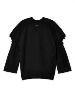 Distressed sweatshirt aus baumwoll Melitta Baumeister schwarz