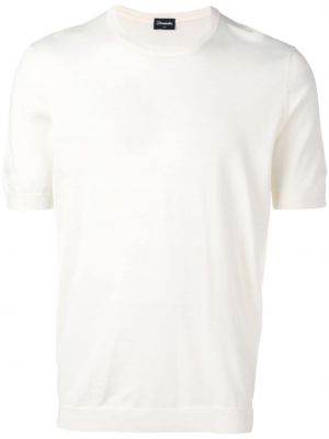 T-shirt en tricot Drumohr blanc