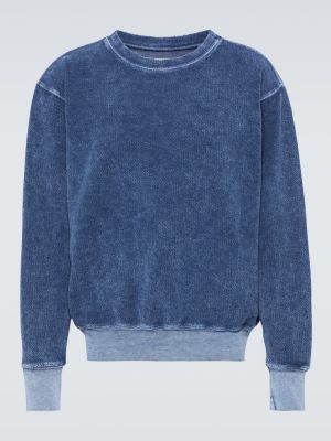 Jersey de algodón de tela jersey Les Tien azul
