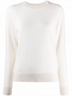Jersey de cachemir de tela jersey con estampado de cachemira Barrie blanco
