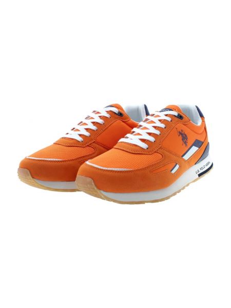Sneakersy U.s Polo Assn. pomarańczowe