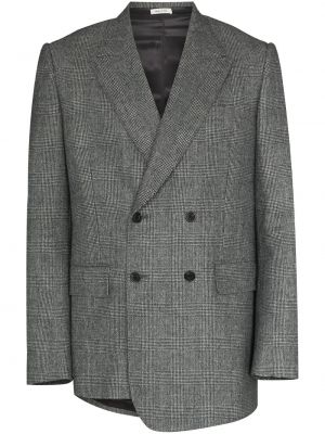 Asymmetrisk lang blazer Alexander Mcqueen grå