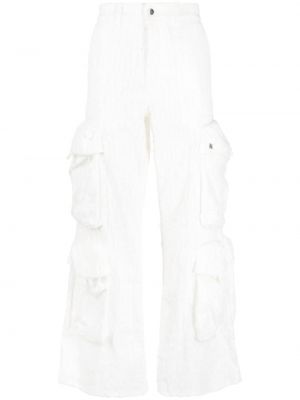 Pantalon cargo large Amiri blanc