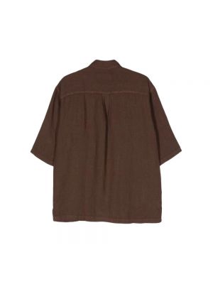 Camisa manga corta Costumein marrón