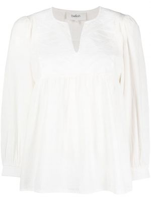 V-hals brodert bluse Ba&sh