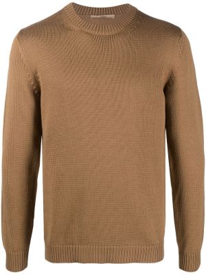 Pletený vlnený sveter z merina Nuur hnedá
