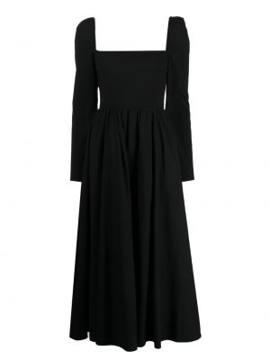 Midi šaty Reformation čierna