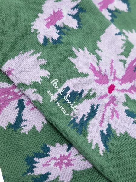 Chaussettes à fleurs Paul Smith vert