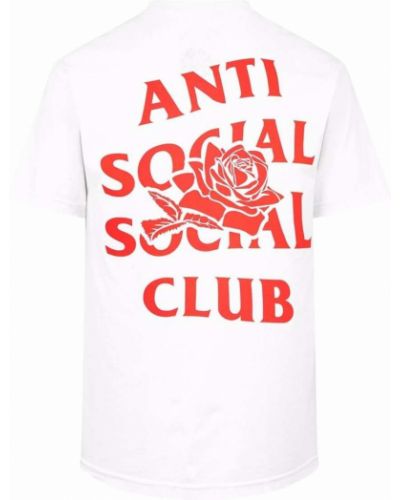 Camiseta con estampado Anti Social Social Club blanco