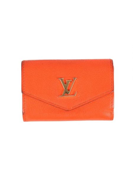Portfel skórzany Louis Vuitton Vintage pomarańczowy