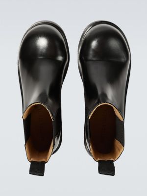 Iš natūralios odos chelsea stiliaus batai Bottega Veneta juoda