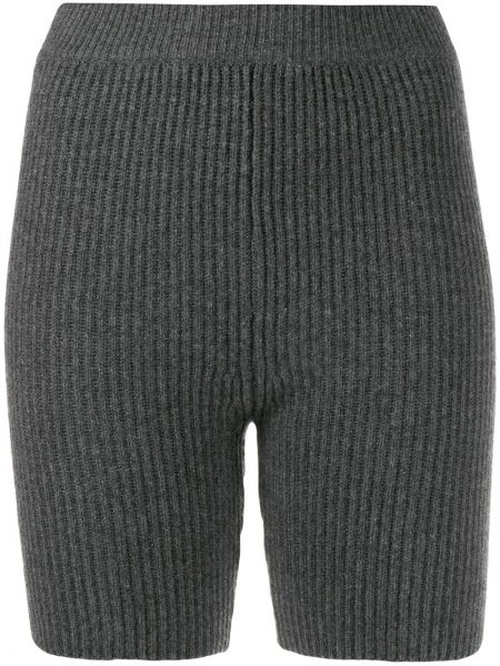 Pantaloni scurți din cașmir tricotate Cashmere In Love gri