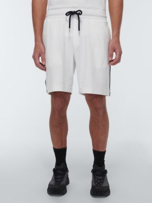 Shorts en coton Moncler blanc