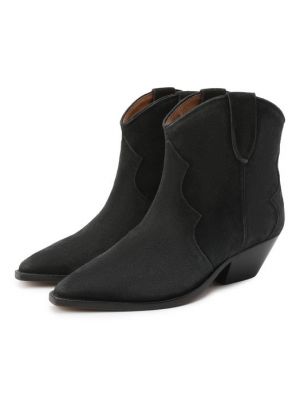 Кожаные ботинки Isabel Marant черные