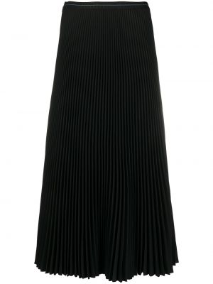 Falda de cintura alta Prada negro