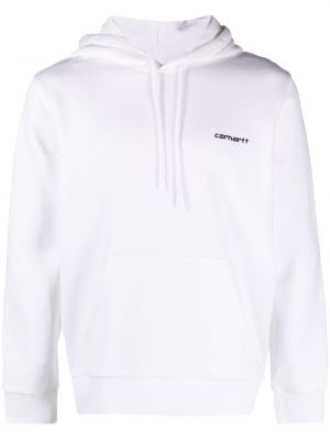 Hoodie med broderi Carhartt Wip vit