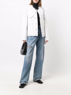 Kurtka jeansowa Maison Margiela biała