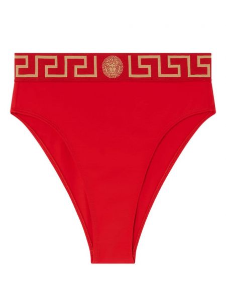 Højtaljet bikini Versace rød