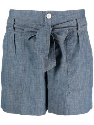 Bombažne kratke hlače Lauren Ralph Lauren modra