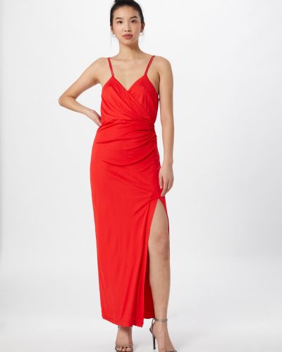 Вечерна рокля Bardot червено