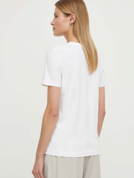 Bavlněné tričko Calvin Klein Jeans bílé
