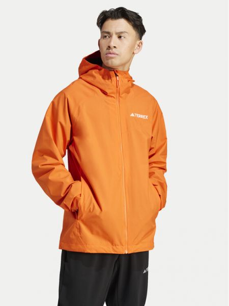 Туристическо яке Adidas оранжево