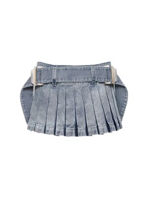 Plisovaná sukně na zip s páskem s přezkou Dion Lee