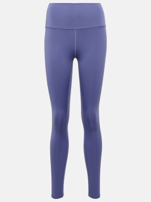 Спортни панталони с висока талия Alo Yoga синьо