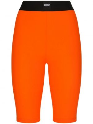 Pantaloni scurți pentru ciclism Dolce & Gabbana Dg Vibe portocaliu