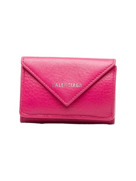 Retro leder geldbörse Balenciaga Vintage pink