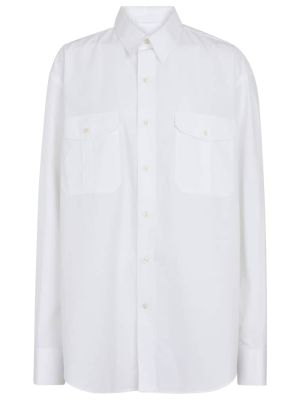 Camicia di cotone Wardrobe.nyc bianco