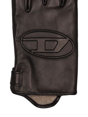 Δερμάτινα γάντια Diesel μαύρο