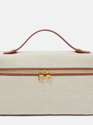 Shopper handtasche mit taschen Loro Piana beige