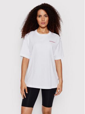 T-shirt large Converse blanc
