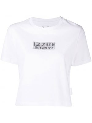 Kristaller t-shirt Izzue vit