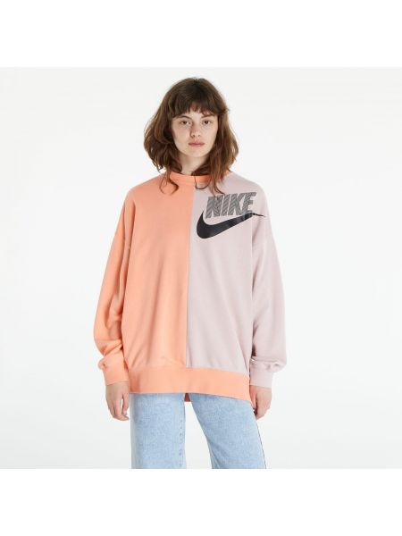Oversized fleece πουλόβερ Nike ροζ