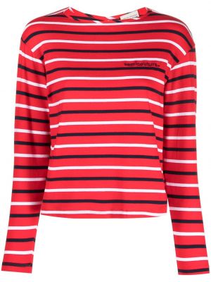T-shirt a righe Semicouture rosso