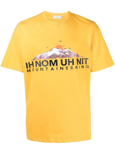 Camiseta con estampado Ih Nom Uh Nit amarillo