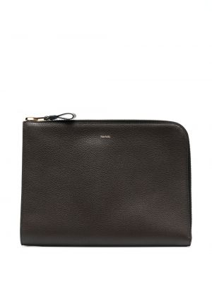 Δερμάτινη τσάντα laptop με φερμουάρ Tom Ford