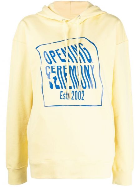 Hoodie con stampa Opening Ceremony giallo