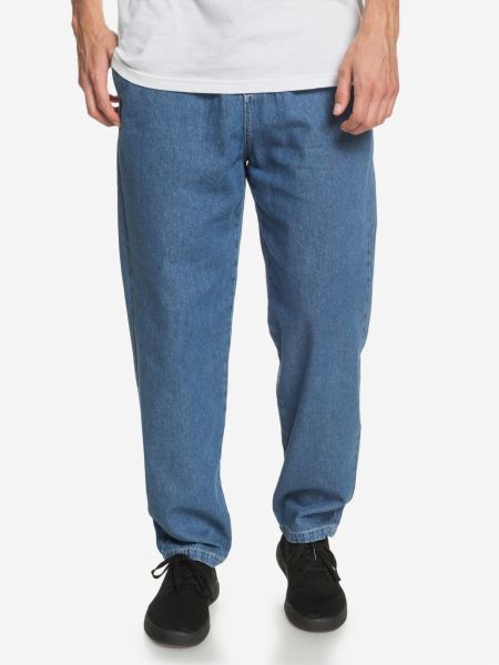 Priliehavé džínsy s rovným strihom Quiksilver modrá
