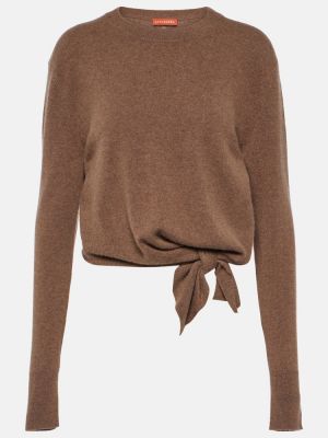 Jersey de cachemir de tela jersey con estampado de cachemira Altuzarra marrón